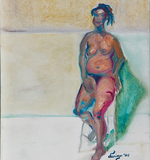 Nude with Green Shawl